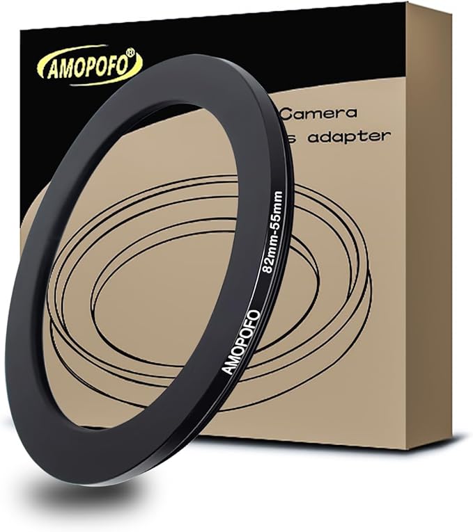 82mm to 55mm /82mm-55mm Step-Down Ring Filter Adapter for All Brands UV,ND,CPL,Metal Step-Down Ring Adapter
