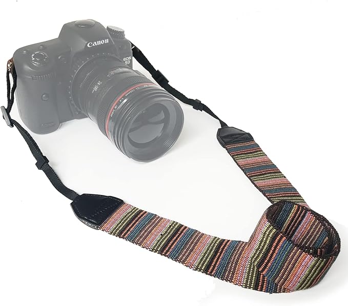 Alled Camera Neck Shoulder Belt Strap,Camera Straps for Women/Men for All DSLR/Nikon/Canon/Sony/Olympus/Samsung (Colorful Green)
