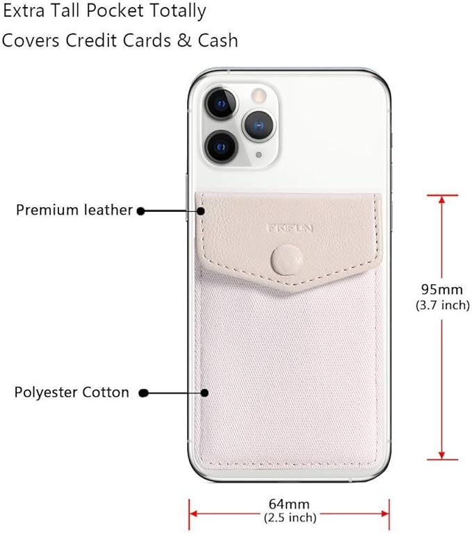 Ultra-Slim Self Adhesive Credit Card Leather Wallet