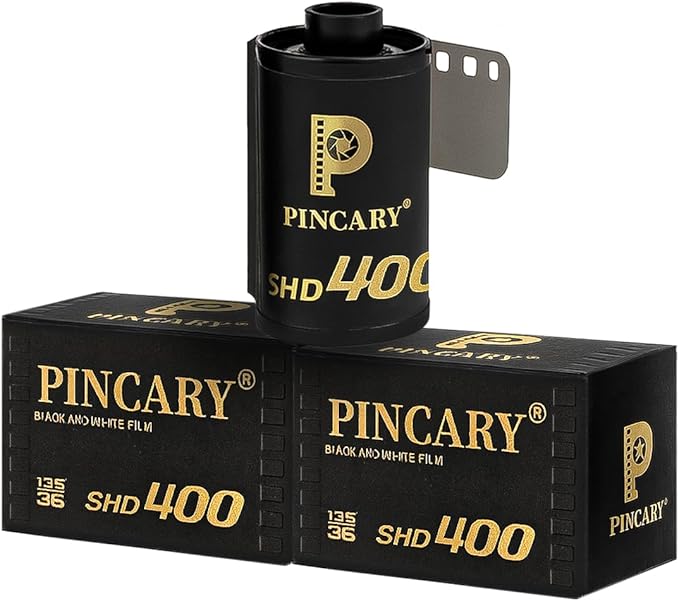 ISO 400 35mm Black and White Film for Street Photography, Film 35 mm Ready on Camera, Scan Friendly and Home Developing, 36EXP, SHD400-3 Pack