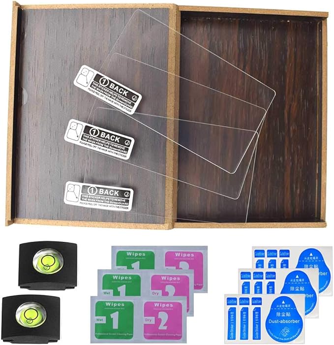 ULBTER A1 Screen Protector for Sony Alpha 1 / A1 Camera & Hot Shoe Cover 0.3mm 9H Hardness Tempered Glass Anti-Scrach Anti-Fingerprint Anti-Bubble [3+2 Pack]