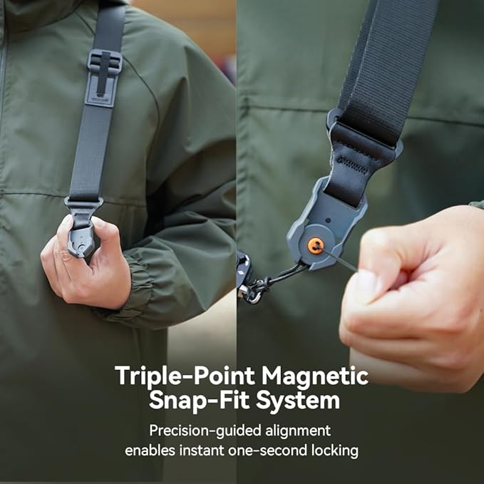 XILETU Camera Strap Shoulder strap with magnetic adsorption function for easy installation and removal of the camera (Blue)