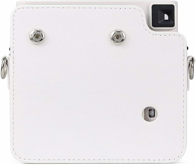 Fujifilm Instax Square Film Twin Pack (40 Exposures) with Case and Storage Box Bundle (White) (4 Items)