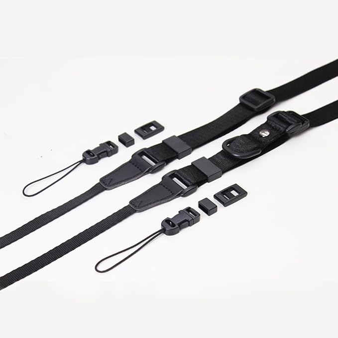 Black Camera Strap, Universal Quick Release Adjustable Slim Camera Neck Shoulder Camera Straps Sling Strap for All SLR DSLR Cameras