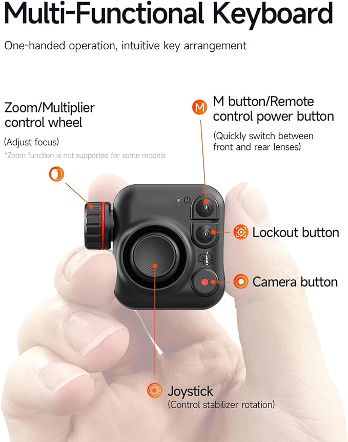 3-Axis Phone Gimbal Stabilizer for iPhone and Android with Magnetic Fill Light, Foldable Handheld Smartphone Gimbal with Extension Rod, 6H Battery, Portable Video Stabilizer for Travel Vlogging