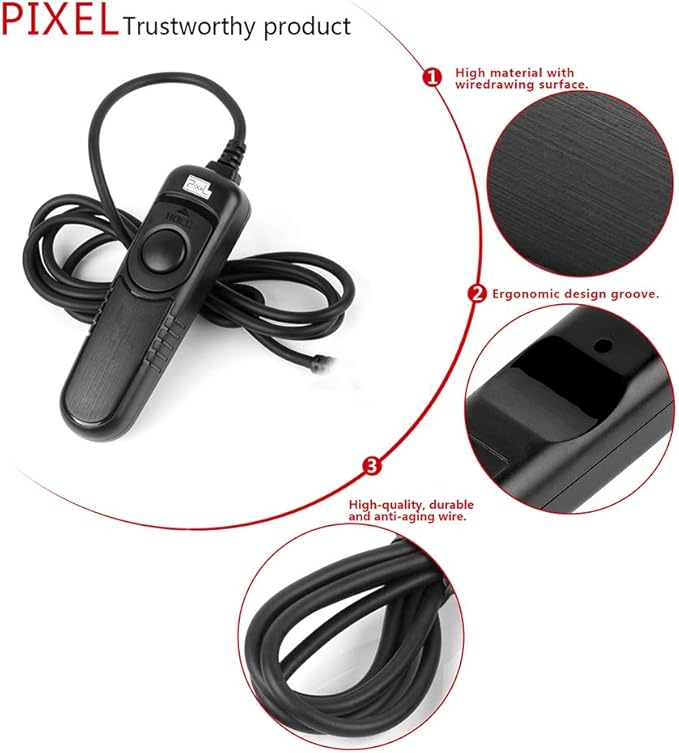 Pixel RC-201 S2 Remote Commander Shutter Release Cable for Sony Digital Cameras Replaces Sony RM-SPR1