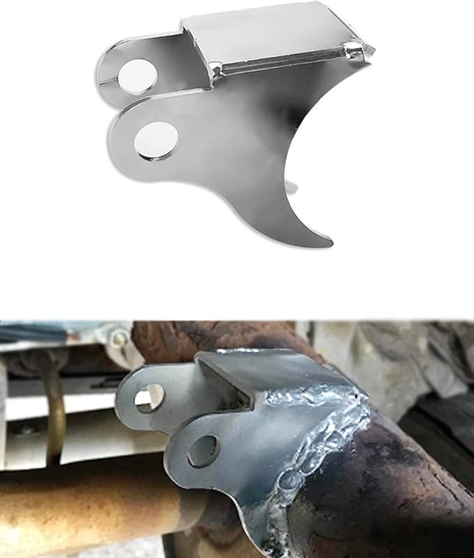 Rear Shock Mount Factory Bent Fits for GMC Sierra Chevy Silverado 1999-2006 Rust Prevention Upper Shock Mounting Bracket with Round Tube X-Members