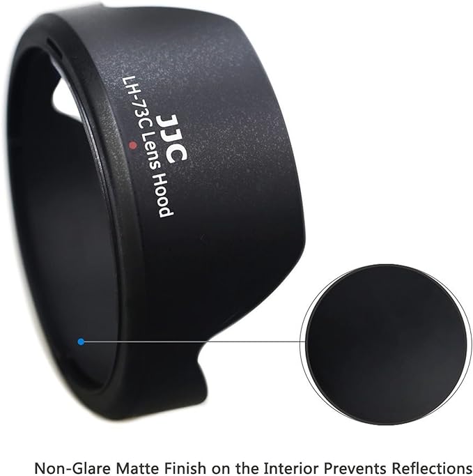 JJC Reversible Lens Hood for Canon EF-S 10-18mm f/4.5-5.6 IS STM - Compatible With Rebel T7i T8i T7 T6S T6i T5i T5 SL3 SL2 EOS 90D 80D 77D 70D 7D Mark II - Replaces Canon EW-73C