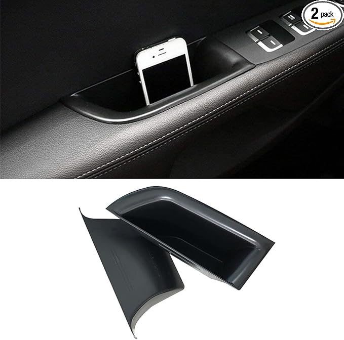 Vesul Front Row Door Organizer Grab Tray Compatible with Kia Sorento 2016 2017 2018 2019 2020 ABS Tray Armrest Phone Container Handle Pocket Insert Glove Pallet
