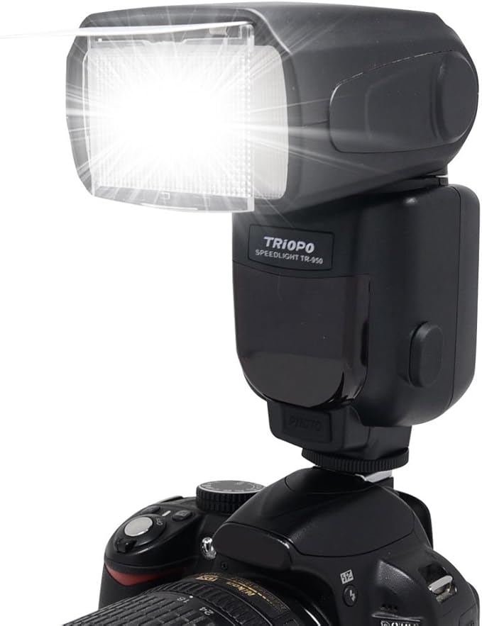 VD-930 Manual Professional Universal Speedlite, Camera Flash for Canon Nik Panasonic Olympus Fujifilm Pentax and Other DSLR Digital SLR Film Cameras with Standard Hot Shoe+LCD Display
