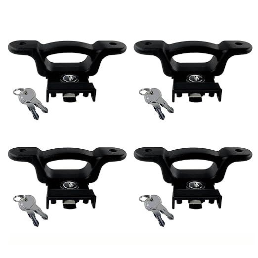 Truck Bed Anchor, Bed Clamp for 2015-2025 Ford F150 F250 F350 and Raptor SuperDuty; 2022-2025 F-150 Lightning Replace for 4 Pack FL3Z99000A64B FL3Z-9928408-AB.