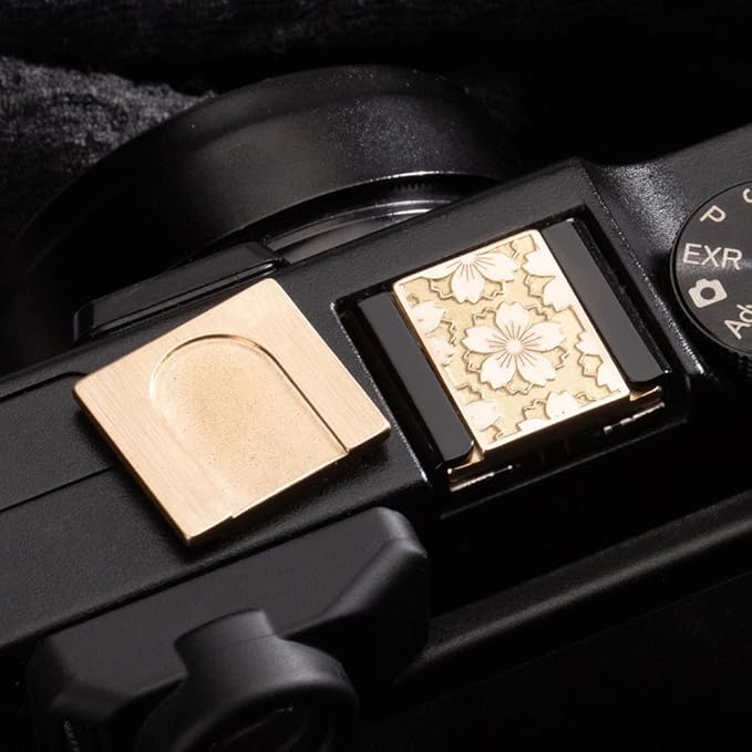 Camera hot Shoe Cover,Sakura Hot Shoe Cover Camera Shutter Button for XE4/XT5/XPRO2/XA7/X100V/X100F/XA5/XE3 (Sakura Style hot Shoe Cover)