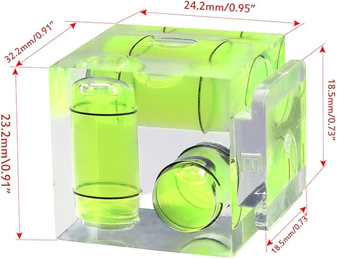 Camera Level Hot Shoe Level Hot Shoe Bubble Cover Combo Pack 3 Axis 2 Axis 1Axis Compatible with Nikon, Olympus, Pentax Digital and Film Cameras-4 Packs