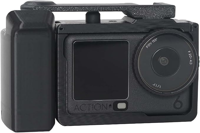 Portable Handheld Extension Grip for DJI Osmo Action 6, Ergonomic Non Slip Holder, Sport Camera Osmo Action 6 Full Protection Frame