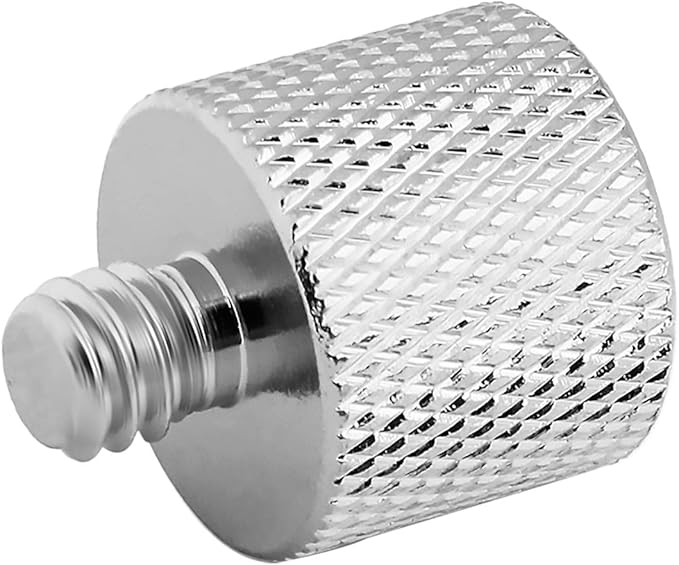 3/8 to 1/4 Adapter, 3/8"-16 Female to 1/4"-20 Male Thread Adapter for Camera Monitor, Mic Stand,Tripod - 2 Pack