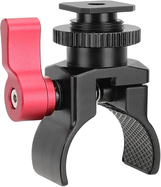CAMVATE Shotgun Microphone Holder with Shoe Mount Adapter - 3138