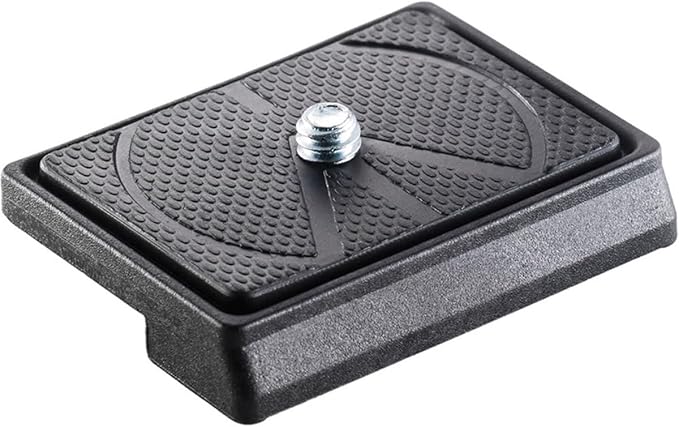 Manfrotto 200LT-PL Technopolymer & Fiber Glass Rectangular Light Quick Release Plate,Black,4 x 1.7 x 2.1