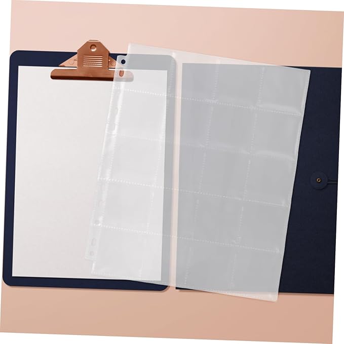 Angoily 30pcs Film Negative Binder Sleeves Acid Negative Film Storage Pages for Easy Organization Transport of Compatible Standard Binders