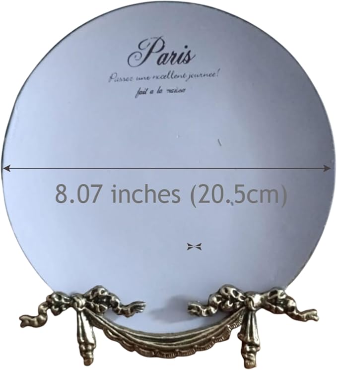 Solid Brass Plate Display Holder – Vintage Decorative Tabletop Easel Stand for Plates, Picture Frames, Books & Art