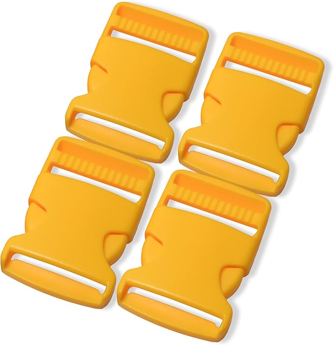 Buckles for Straps Set of 4 Pcs Plastic Buckle Clip Quick Side Release Plastic Fastener