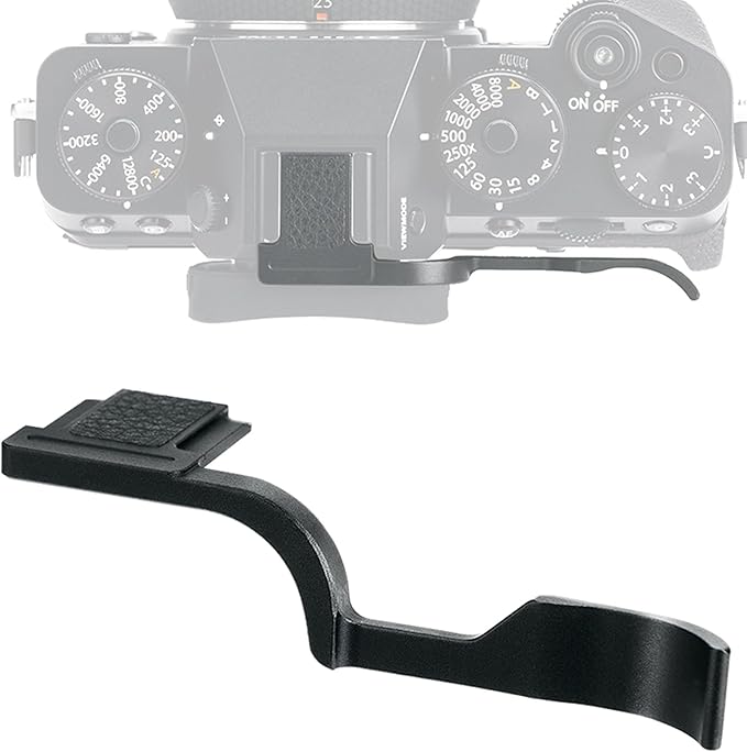 X-T5 Thumbs Up Grip, X-T4 Thumbs Up Grip, JJC TA-XT5 Grip, XT5 Thumb Grip, XT4 Thumb Grip, Made of Premium Aluminium Alloy, Compatible with Fujifilm Fuji X-T5 X-T4 X-T3 Mirrorless Cameras