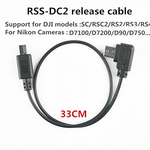 ronin R Cable for nikon d750 d7200 Camera Shutter Release for stabilizer Control Cable Support Ronin - sc/rsc2 rs2 / rs3 / rs4 / Focus pro Handheld Camera stabilizer d7000 D7500 (RSS-DC2)