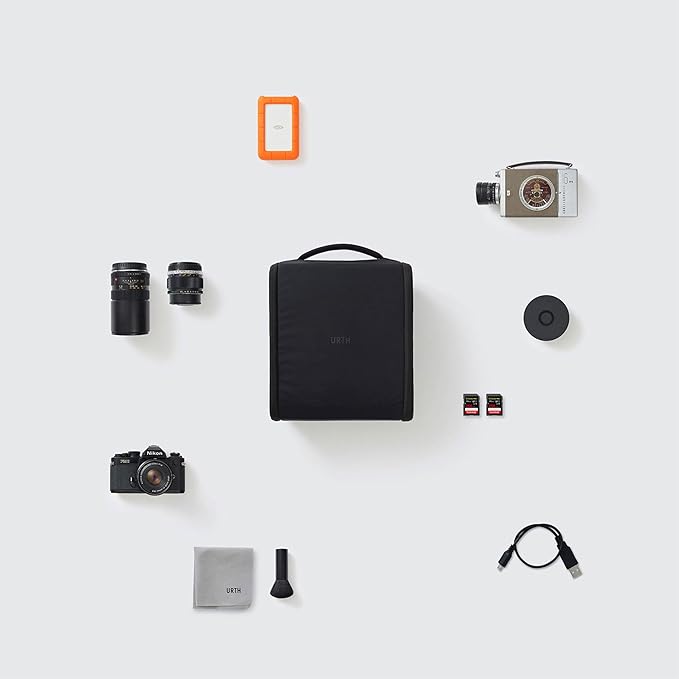 Urth Norite Camera Insert Bag – for DSLR Camera and Lens, Weatherproof + Recycled