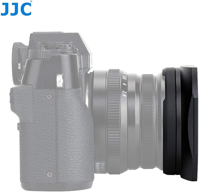JJC Metal Bayonet Lens Hood for Fujinon XF16mmF2.8 R WR Lens, Fujinon XF 16mm F2.8 R WR Lens Hood, Fuji XF 16mm 2.8 Lens Hood, Compatible with FUJIFILM XF 16mm f/2.8 R WR Lens, Slide Design Hood Cap