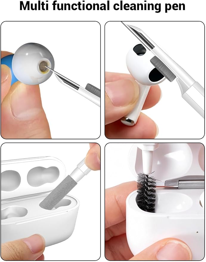 20-in-1 Electronic Cleaner Kit for Keyboard iPhone AirPods MacBook iPad, Cleaning Spray & Brush for Laptop Tablet Earbud, Multi-Purpose Digital Device Cleaning Tool