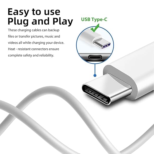 2 Pack 10FT USB C Camera Charger for Arlo Essential Battery Camera 2nd/3rd Gen, Essential Battery Camera XL 2nd/3rd Gen, Essential Pan Tilt, Pro 6/XL 6, Ultra 3 Cam Charger Charging Cord Power Cable