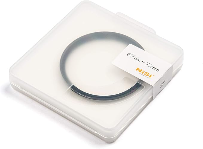 NiSi 62-72mm Pro Step-Up Ring - Threaded Stepping Adapter, 62mm Male Lens Attachment 72mm Female Filter and Accessory Thread - Anodized Aluminum, Matte Black Finish