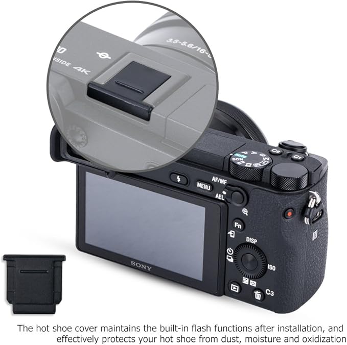 2 Pack E Mount Body Cap & Rear Lens Cover for Sony A6700 A6600 A6500 A6400 A6300 A6100 A6000 ZV-E10 ZV-E1 A7C II A7CII A7CR A7 A7II A7III A7IV A7V A7R A7RII A7RIII A7RIV A7RV A7S II III A9 II A1II