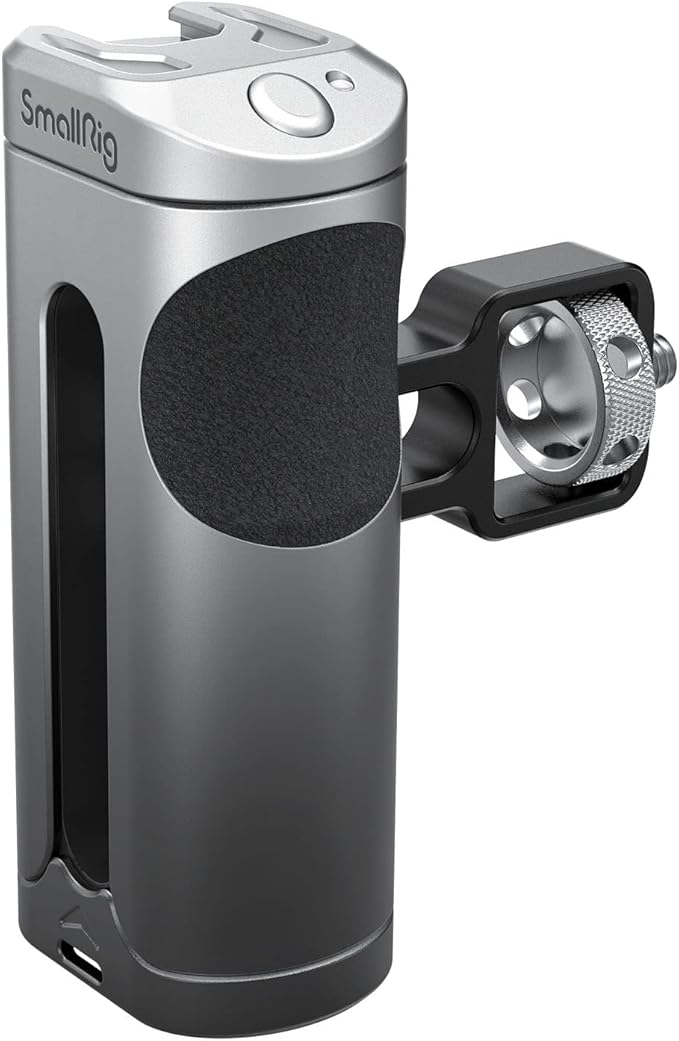 Bundle: SmallRig Side Handle Grip for Smartphone Cage Video Rig 3838+ SMALLRIG SSD Holder 2-in-1 SSD Mount Bracket for MagSafe with Cold Shoe Cable Clamp 4779
