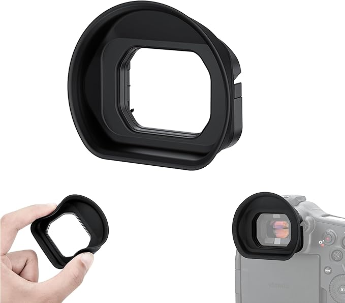 JJC ER-1 Extended Eyecup Eyepeice Viewfinder for Canon EOS R1 Camera, Soft Silicone Eye Cup Replaces Canon ER-i, Provides Comfortable Viewfinding