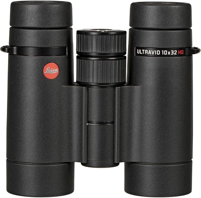 Leica 10x32 Ultravid HD-Plus Binoculars (40091) + Backpack + Full Size Monopod + Cleaning Set + 2 x Cap Keeper + Neck Strap