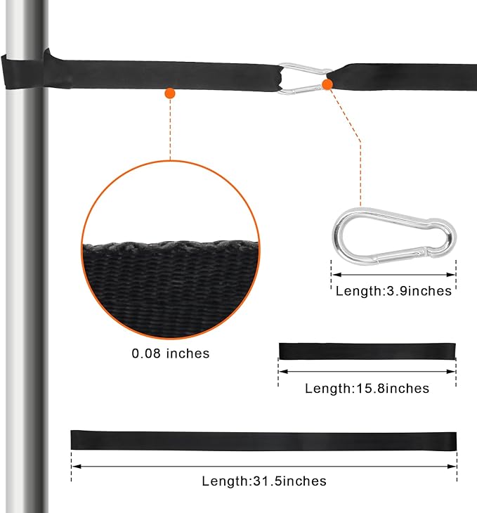 Battle Rope Anchor Strap Kit Accessories for Home Gym Outdoor Muscle Workout Equipment