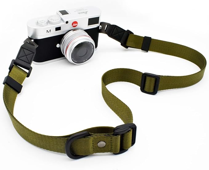 Symuitrc Camera Strap, Quick Release Adjustable Camera Neck Shoulder Sling Strap for Mirrorless and DSLR Cameras Green