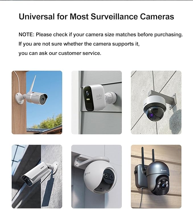 2-Pack Sun Rain Shade CCTV Security Camera Cover Outdoor Top Cover Shield Protective Roof for CCTV Surveillance Camera Hikvision/Nest/Ring/Arlo/Dome/Bullet/Bell