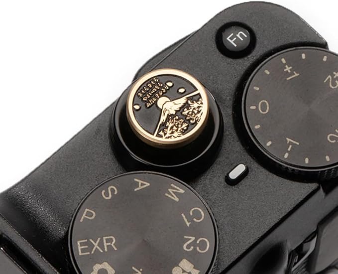Falling Cherry Blossoms Camera Metal Shutter Decorative Button for Fujifilm x100vi x100v xpro2 xt50 xt30 xt30ii for Nikon zf (Copper Alloy-Shutter Decorative Button)