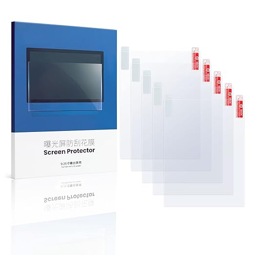 Anycubic Mono X 6K Screen Protector - Original Protective Film 5Pcs Compatible With Photon M3 Plus 9.25 Inch LCD SLA UV Resin 3D Printers - Thickness 0.1mm - NOT for 4K