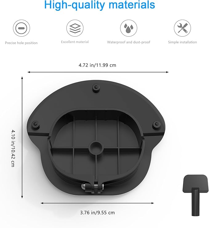 HOLACA Sun Rain Camera Cover for Floodlight Cam Wired Pro(Not Compatible with 2nd Model)-Black