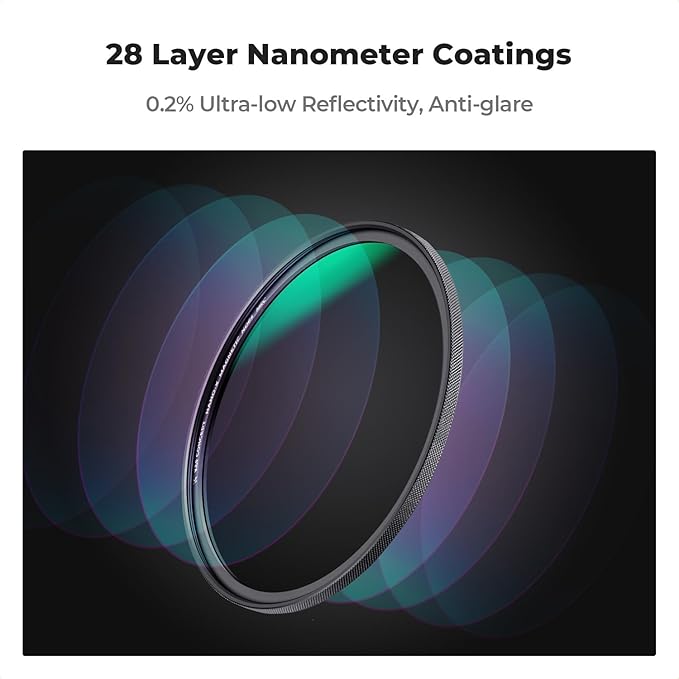 K&F CONCEPT 72mm Magnetic ND1000 Lens Filter (10-Stop Fixed Neutral Density) Magnetic Basic Ring + Filter Cap with 28 Multi-Layer Coatings for Camera Lens (Nano-X Series)