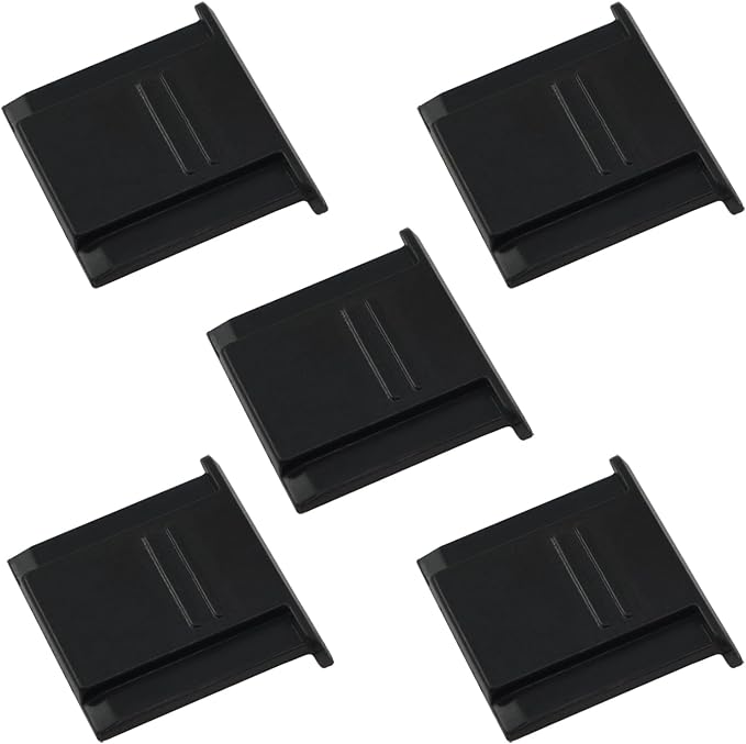 5PCS Camera Hot Shoe Cover ABS Plastic SLR Flash Hot Shoe Protective Cover Shield Hot Shoe Contacts Camera Dustproof Damage Protective Cover for Photographic Equipment Accessories