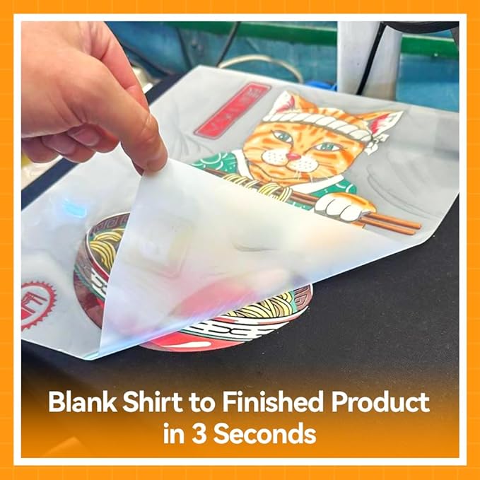 DTF Transfer Film Roll 13in x 328ft – Matte PET Heat Transfer Film, Instant Peel, High Ink Adhesion, for DTF Printing