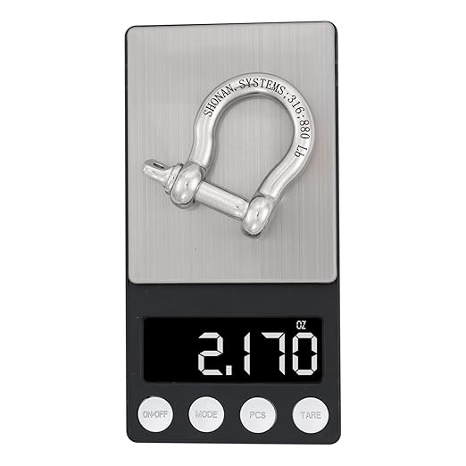SHONAN 5/16" Bow Shackles, Heavy Duty D Ring Shackle Marine Grade, 4 Pcs Stainless Steel Boat Anchor Kit Screw Shackles for Chain or Strap, 880 Lbs Capacity
