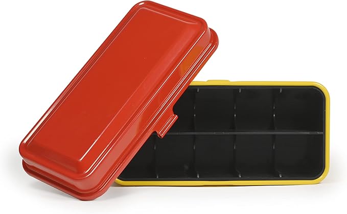 KODAK 120/135 Film Case - for 8 Rolls of 120 Films / 10 Rolls of 35mm Films - Retro Steel Case to Sort & Safeguard Film (Film is not Included) (Red)