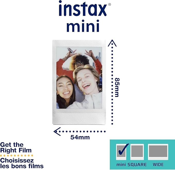 Fujifilm Instax Mini Link Smartphone Printer (Ash White) + Fuji Instax Mini Film (40 Sheets) - Instax Mini Link Printer Bundle