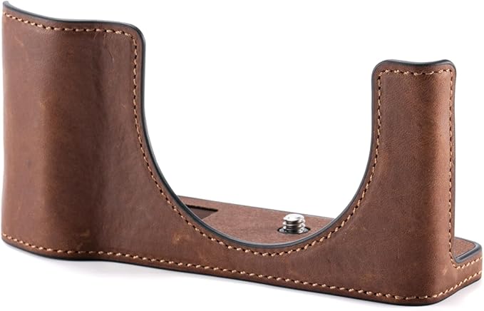 Tilta Leather Camera Case Compatible with Fujifilm GFX100RF – Brown | Custom Fit with Integrated Hand Grip, Battery Access Flap | Lightweight Genuine Leather, Bottom Body Protection