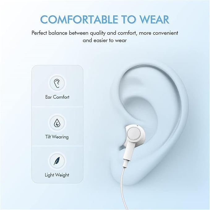 2 Pack USB C Headphones for iPhone 17/16/15 Pro Max, Wired in-Ear Earphones Type C Earbuds with Mic & Volume Control Compatible with iPhone 17/16/15 Plus/Air/Pro, iPad Pro, Most USB C Jack Device