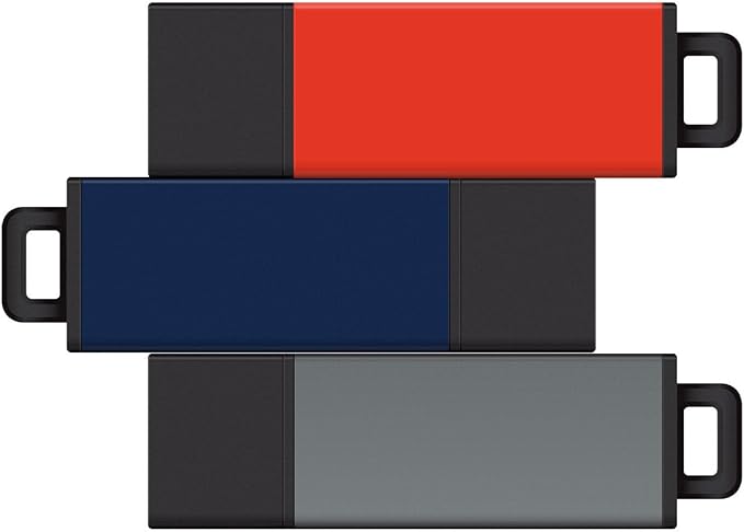Centon DataStick Pro2 USB 2.0 Flash Drive 8GB x 3, Mix Color (S1-U2T06-8G-3)